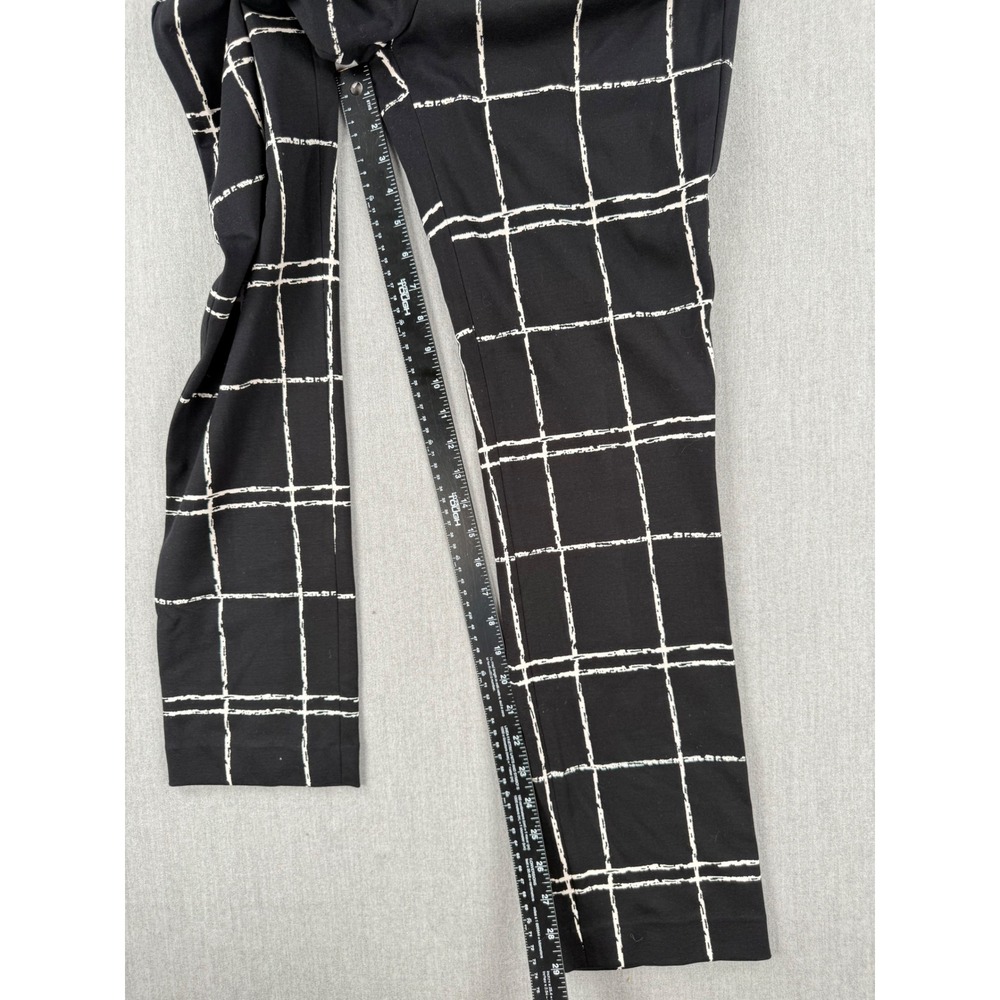 Express Columnist Slim Pants Womens 8R Black White Windowpane Grid Dress Trouser - Picture 6 of 8